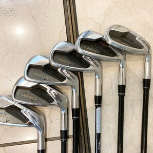 2404603446 ♭ Callaway キャロウェイ LEGACY レガシー FORGED ゴルフクラブ 5~9,P 6本セット アイアン メンズ 右利き用 中古の画像4