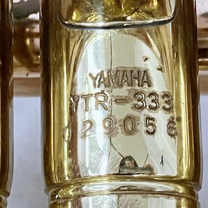 2404603713 ★ 1円スタート★ YAMAHA ヤマハ YTR-333 トランペット ケース付き 管楽器 吹奏楽器 音楽 演奏 中古の画像6