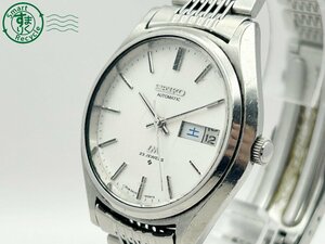 2404604208　◇ SEIKO セイコー LM ロードマチック 5606-8051 AT 自動巻き 23石 白文字盤 シルバー デイデイト 3針 メンズ 腕時計 中古