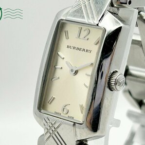 2404604109 ◇ BURBERRY バーバリー BU4212 シルバー文字盤 スクエア レディース クォーツ QUARTZ QZ 腕時計 中古の画像2