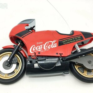 2404603943 ☆ コカ・コーラ スーパーバイク ラジコン ラジオコントロール 昭和 レトロ おもちゃ 玩具 トイ 現状品 中古の画像2
