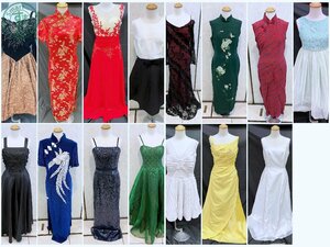 2404604731 * lady's dress etc. 15 point set sale China dress color dress One-piece blue red green black other 