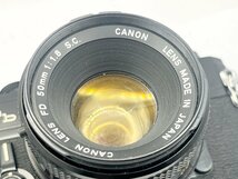 2404604435　■ Canon キヤノン FTb 一眼レフフィルムカメラ CANON LENS FD 50㎜ 1:1.8 S.S.C. 空シャッターOK カメラ_画像5