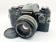 2404604495　■ OLYMPUS オリンパス OM-10 一眼レフフィルムカメラ OM-SYSTEM ZUIKO MC AUTO-S 1:1.8 f=50㎜ 空シャッター不可 カメラ_画像1