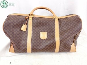 2404605132 # CELINE Celine JM13 сумка "Boston bag" Macadam рисунок PVC Brown бренд дорожная сумка Vintage б/у товар 