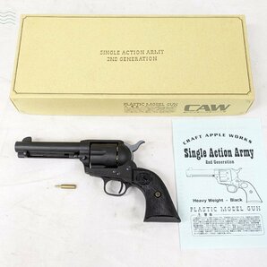 2403304177 ◎CAW CRAFT APPLE WORKS コルト SAA 2nd Standard Model Heavy Weight Black モデルガン 中古 現状品の画像1