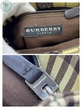 2404604176　▲ BURBERRY バーバリー ノバチェック ミニトートバッグ ハンドバッグ レディース イエロー ブラウン 鞄 中古_画像8