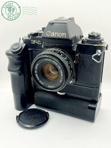 2404600542　■ 1円~ Canon キヤノン F-1 一眼レフフィルムカメラ CANON LENS FD 50㎜ 1:1.8 AE MOTOR DRIVE FN 通電・空シャッターOK