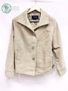 2404602452　 ▽ BURBERRY バーバリー 上着 アウター 洋服 ベージュ系 レディース ブランド 中 ノバチェック サイズ 15 中古