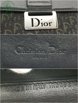 2404604342　＊ Christian Dior クリスチャン ディオール TR0052 財布 ブラック 黒 キャンバス レザー 長財布 札入れ ウォレット 中古_画像5