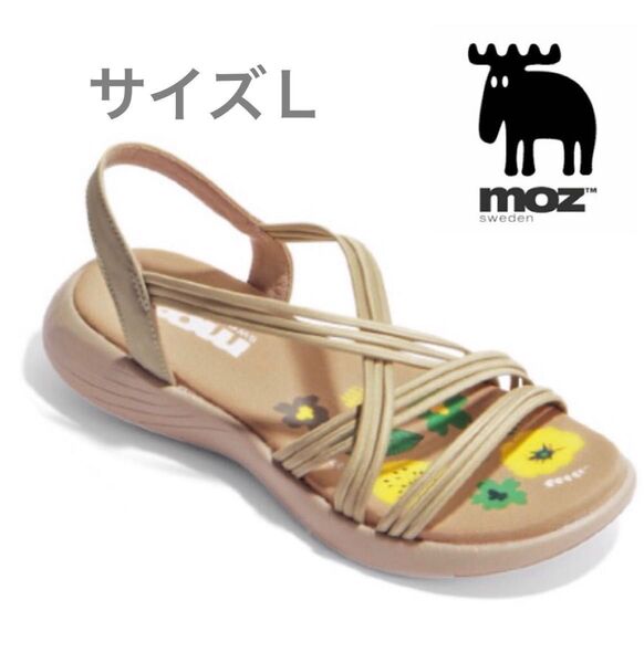 【新品】MOZモズ ストリングサンダル グレージュ サイズL 夏サンダル