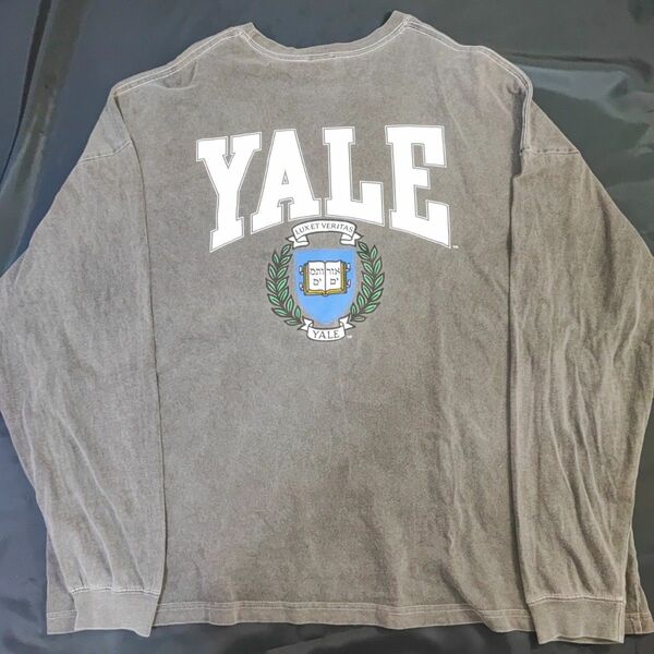 YALE カレッジロゴ　長袖　Tシャツ　イエール大学　ブラック 長袖Tシャツ