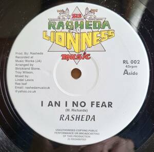 UK New Roots RASHEDA / I AN I NO FEAR -FLY I FLAG 12inch 美声ラスタ女性シンガー