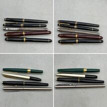 【C-26】万年筆 9点 まとめ ペン先14K 585 Mont Blanc モンブラン SHEAFFER シェーファー PILOT パイロット PLATINUM プラチナ 筆記未確認_画像2