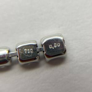 【AC-30】750 ダイヤモンド 0.5ct ペンダントトップ 0.6g K18WG ホワイトゴールド ネックレスの画像7