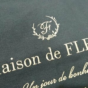 【送料無料】【中古】 Maison de FLEUR メゾンドフルール 帆布フリルスクエアトートバッグ ロゴトート ウェブ限定品 キングラム（イ）の画像4