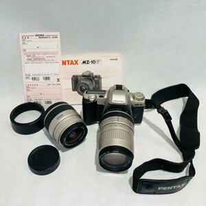 PENTAX ペンタックス MZ-10 フィルムカメラ レンズ SIGMA ZOOM100-300mm 1:4.5-6.7 / 28-80mm 1:3.5-5.6【鑑定本舗】