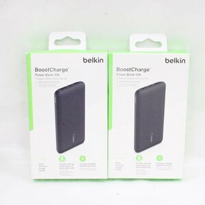 belkin мобильный аккумулятор 10,000mAh BOOST CHARGE Power Bank 10K 2 шт. комплект не использовался товар **0