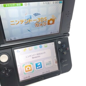 ★美品★ ジャンク NINTENDO 任天堂 Newニンテンドー3DS LL ライムブラック ゲーム機本体のみ 55の画像3