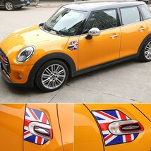 BMW MINI ミニクーパー サイド スカットル ステッカー 全4色 左右セット F55 F56 F57 デカール フロント フェンダー トリム_画像7