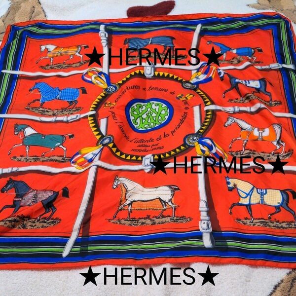 ★HERMES ・エルメス ・大判スカーフ★