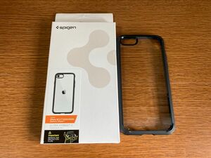 Spigen iPhone SE3 SE2 7 8用 ケース TPUバンパー ウルトラ・ハイブリッド2 ブラック