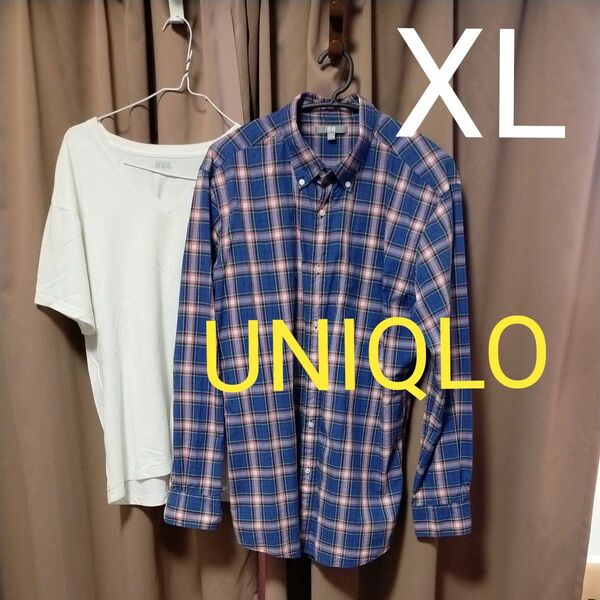 XLサイズ UNIQLO　ボタンダウン　ワイシャツ　左胸ポケットあり　オマケつき！