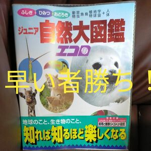 ジュニア自然大図鑑エコロ［特装版］動物・昆虫・魚・鳥・植物・地球・宇宙・人体 ／学研 ビニールカバーつき