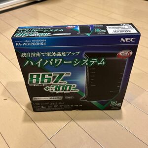 NEC 無線Wi-Fiホームルーター　PA-WG1200HS4