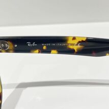 中古AB/使用感小 Ray-Ban レイバン サングラス RB2199 -F ボストン フレーム デミ柄 52口22 アジアンフィット メンズ ブラウン 20460978_画像8