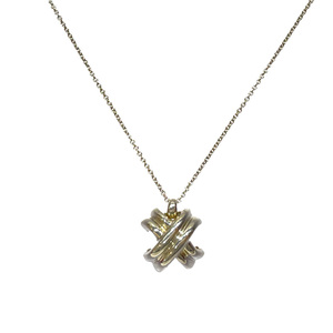  used AB/ use impression small TIFFANY&Co. Tiffany silver 925 necklace signature Cross lady's silver 20461010