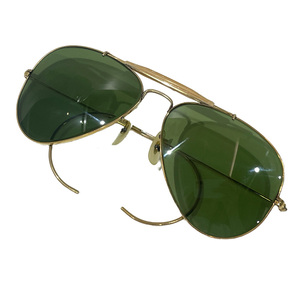 中古AB/使用感小 Ray-Ban レイバン サングラス アウトドアマン ティアドロップ B＆L 1/30 10K G.O. USA ヴィンテージ ゴールド 20462071