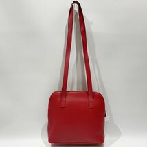 中古AB/使用感小 CELINE セリーヌ ショルダーバッグ サークルロゴ 肩掛け ヴィンテージ レディース レッド 20462269_画像6