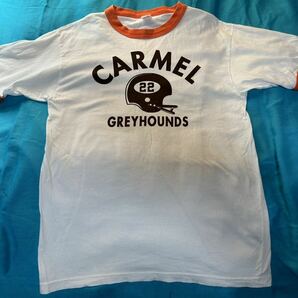 アメリカ製MADE IN U.S.A. CHESWICK リンガーTシャツ「CARMEL GREYHOUNDS」SUGAR CANEシュガーケーンの画像1