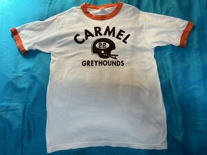 アメリカ製MADE IN U.S.A. CHESWICK リンガーTシャツ「CARMEL GREYHOUNDS」SUGAR CANEシュガーケーン