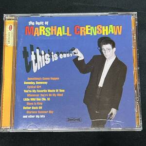 送料無料！レア盤！マーシャル・クレンショウ「the best of MARSHALL CRENSHAW this is easy」80'sパワーポップベスト盤