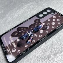 Samsung Galaxy s21ケース TPU強化カラス 茶色 可愛い熊 お洒落 BEAR カメラ保護 サムスン ギャラクシーs21カバー　ブラウン_画像3