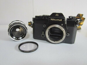  Nikon Nikomat EL NIKKOR-S Auto 1:2.8 f=35 mm ニコン フィルムカメラ レンズ ブラックボディ 