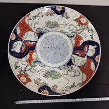 NR1235 古伊万里 飾り皿 5点セット 色絵 食器 染付 骨董 和食器 古美術品 工芸品 陶器 インテリア 伊万里焼 古伊萬里 花 風景 鳥 _画像2