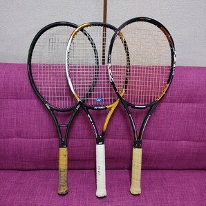 NR1021 テニスラケット YONEX ラケット ヨネックス PRINCE プリンス BRIDGESTONE ブリヂストン Daiwa ダイワ 3点セット の画像1