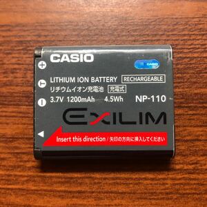  free shipping full charge after voltage measurement NP-110 CASIO genuine products 