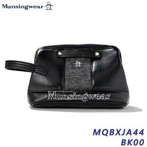 マンシングウェア MQBXJA44 ブラック マグネット式 ガマロ開閉 カート ポーチ Munsingwear BK00 2024 25p 即納