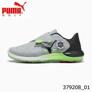 プーマゴルフ 379208-01 26.5cm スパイクレス メンズ ゴルフシューズ PUMA White-PUMA Black-Fluro Green Pes 即納