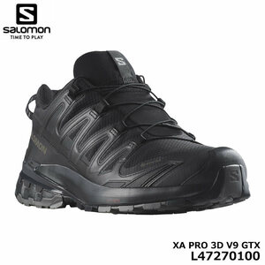 Salomon L47270100 XA Pro 3d V9 GTX 26,5 см Черный/Фантом/Пьютер Саломон 10p Мгновенная доставка