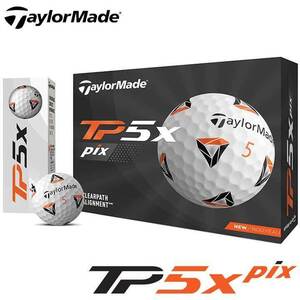 テーラーメイド TP5X Pix ゴルフボール 1ダース（12球入り）日本正規品 TaylorMade 2021 送料無料 即納