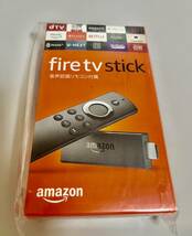 ☆アマゾン/Amazon Fire TV Stick 第2世代/2017年発売モデル 音声認識リモコン付属 LY73PR 新品未開封　ブラック　☆_画像1