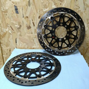  used Sunstar premium racing front disk rotor ZX-14R 320mm board thickness left right 5.4mm