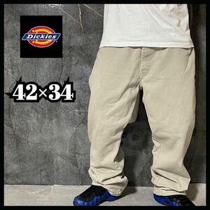 Dickies ディッキーズ　ベージュ　ワークパンツ　ダック地　us古着