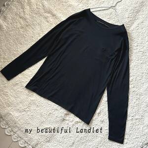 my beautiful landlet マイビューティフルランドレット　長袖Tシャツ　カットソー　サイズ1　黒