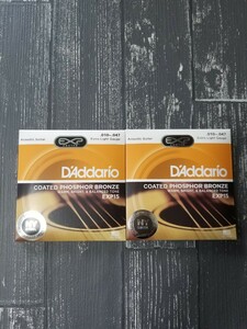 ★新品　D'Addario ダダリオ アコースティックギター弦 EXP15　2セット